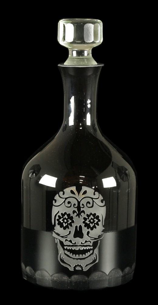 Decanter Bottle with Engraving - Sugar Skull