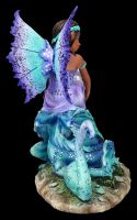 Elfen Figur mit Drache - Dragon Perch by Amy Brown