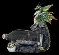 Drachenfigur mit Flaschenschiff - The Adventure