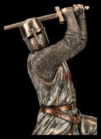 Tempelritter Figur mit Zweihänder Schwert