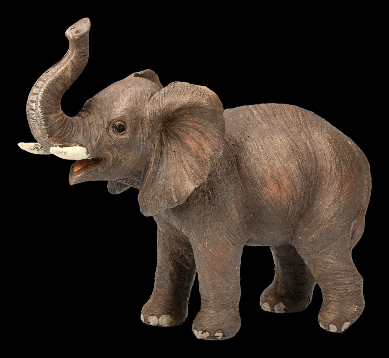 Gartenfigur - Brauner Elefant klein
