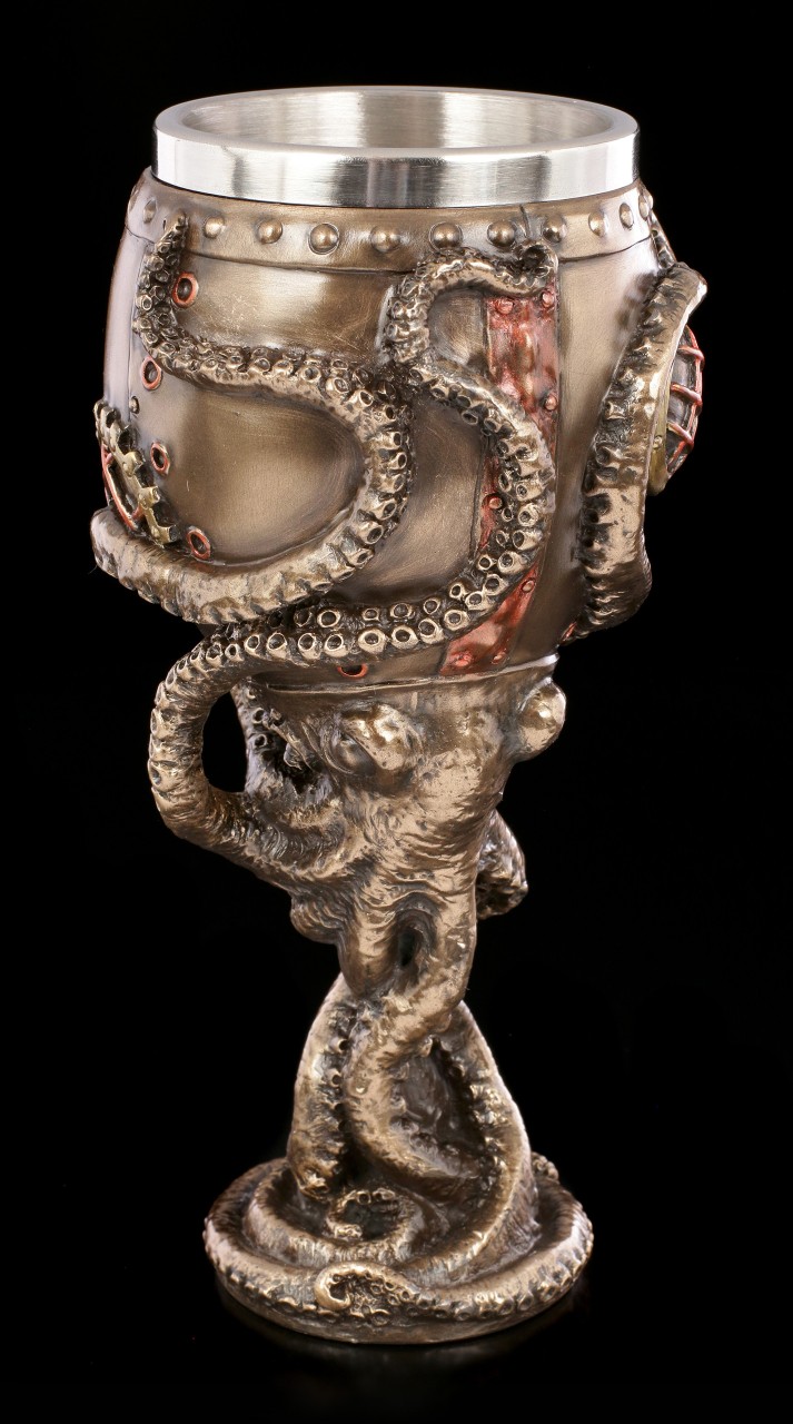 Octopus Steampunk Goblet - Vessel of the Deep