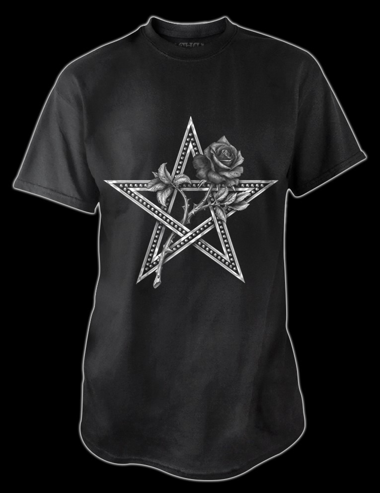 Alchemy T-Shirt Pentagram Rose - Ruah Vered