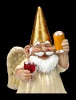 Christbaumschmuck - Gartenzwerg Engel mit Bier