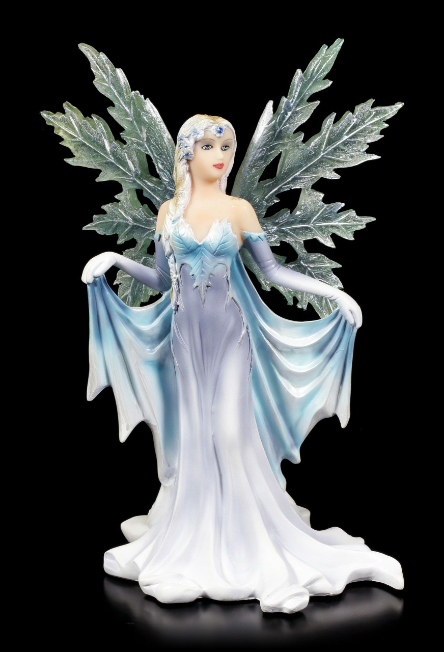 Winter Fairy Figurine - Hibernia with Ice Wings