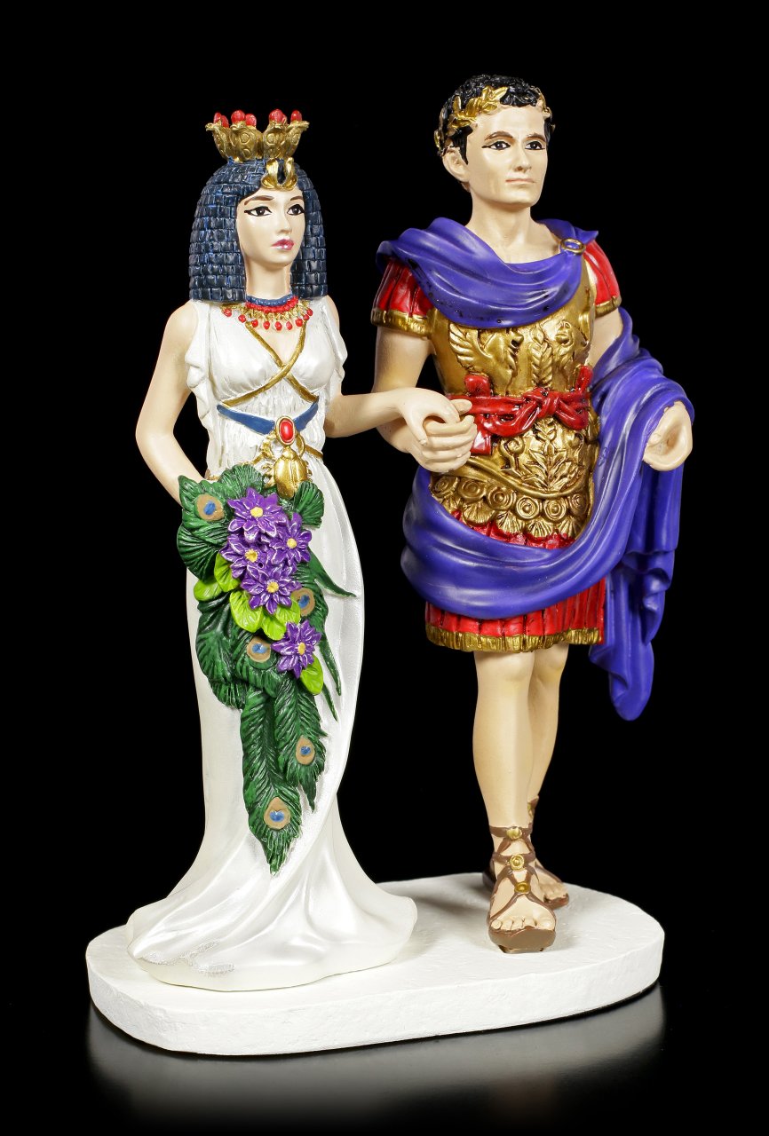 Cleopatra Figurine with Marcus Antonius
