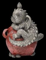 Garden Figurine - Dragon with Plant Pot right