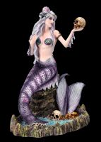 Mermaid Figurine - Gothana with Skull
