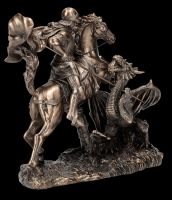 Heiliger Georg Figur - Drachentöter mit Pferd