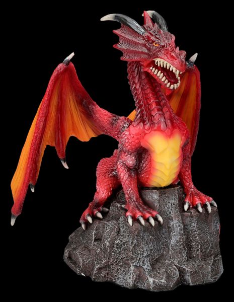 Drachen Figur rot - Woltan der Wütende