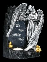 Graveyard Angel Tealight Holder - An Angel Protects You