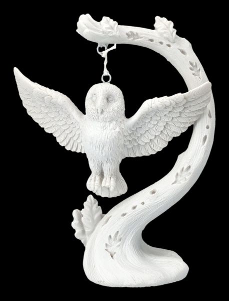 Owl Figurine white - Flight
