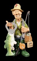 Angler Figurine with Fish as Bottle Opener