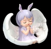 Dekofigur - Betendes Engelchen mit Flügeln lila