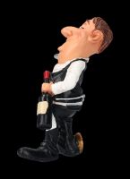 Funny Job Figur - Kellner mit Wein
