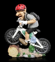 Funny Sports Figur - Mountainbiker hochkonzentriert