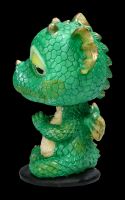 Bobble Head Figurine - Green Yoga Dragon