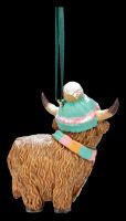 Highland Cow Hängeornament - Winter