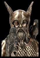 Odin Büste mit zwei Raben