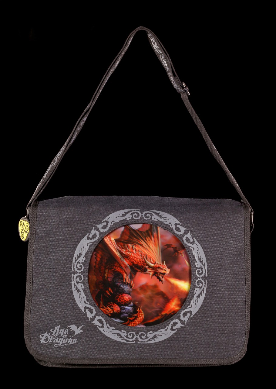 Messenger Bag with 3D Picture - Fire Dragon
