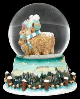 Highland Cow Schneekugel - Winter