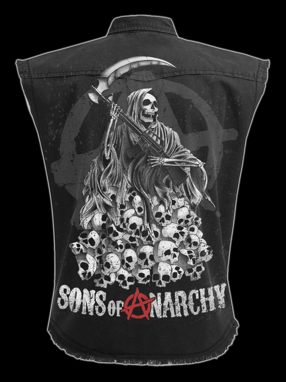 Sons of Anarchy Worker Shirt - Reaper & Totenköpfe