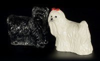 Salz und Pfeffer Streuer - Malteser Hunde