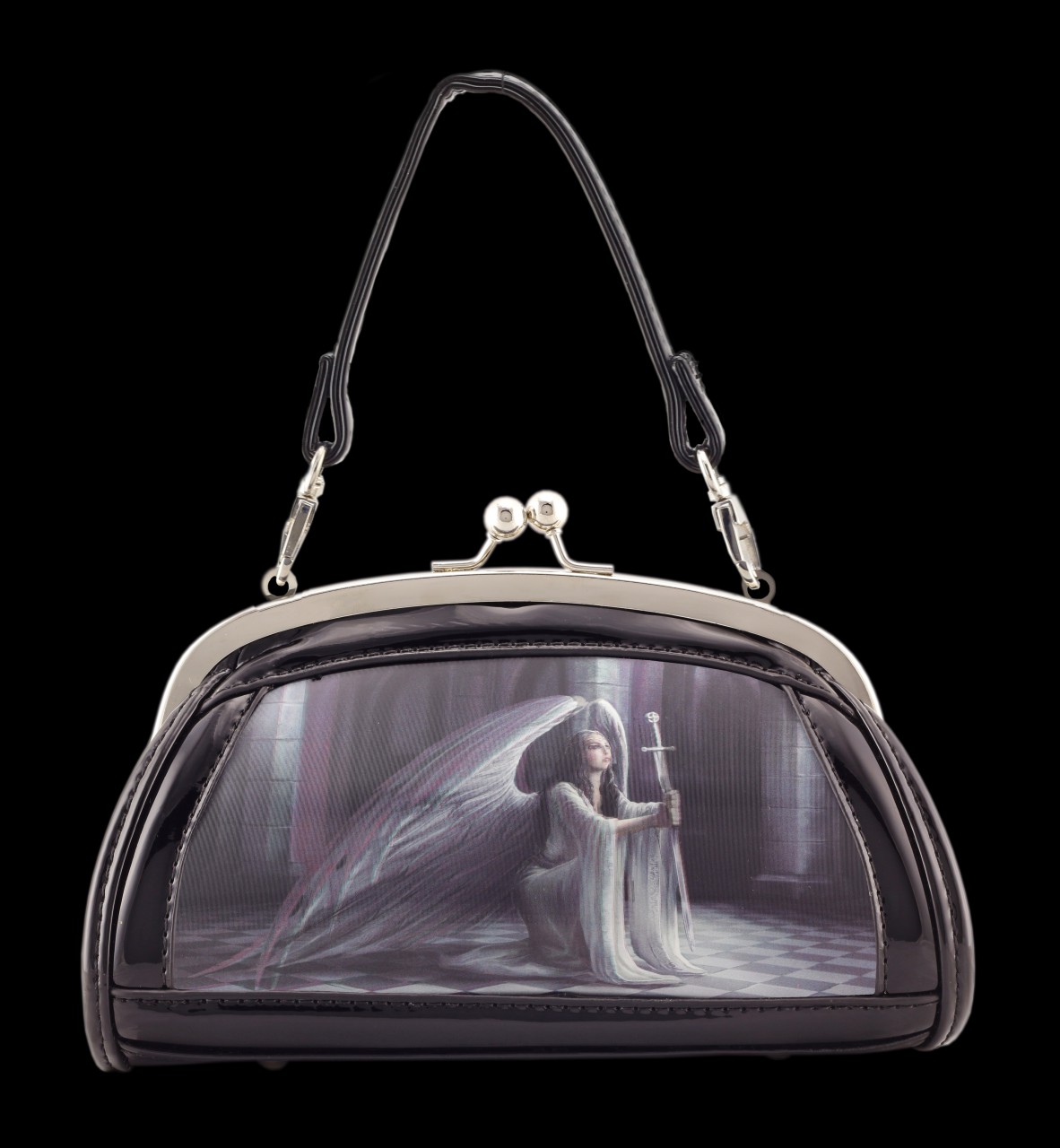 Lack Abend-Handtasche mit 3D Motiv - The Blessing