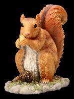 Eichhörnchen Figur beim Fressen