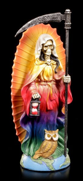 Reaper Figurine - Santa Muerte - rainbow colored