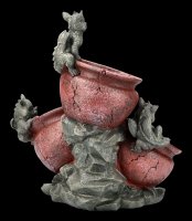 Garden Figurine - Tree Dragons with Plant Pot