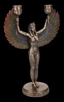 Candle Holder - Winged Egyptian Goddess Isis