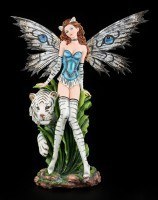 Large Fairy Statue - Tiger Lily white