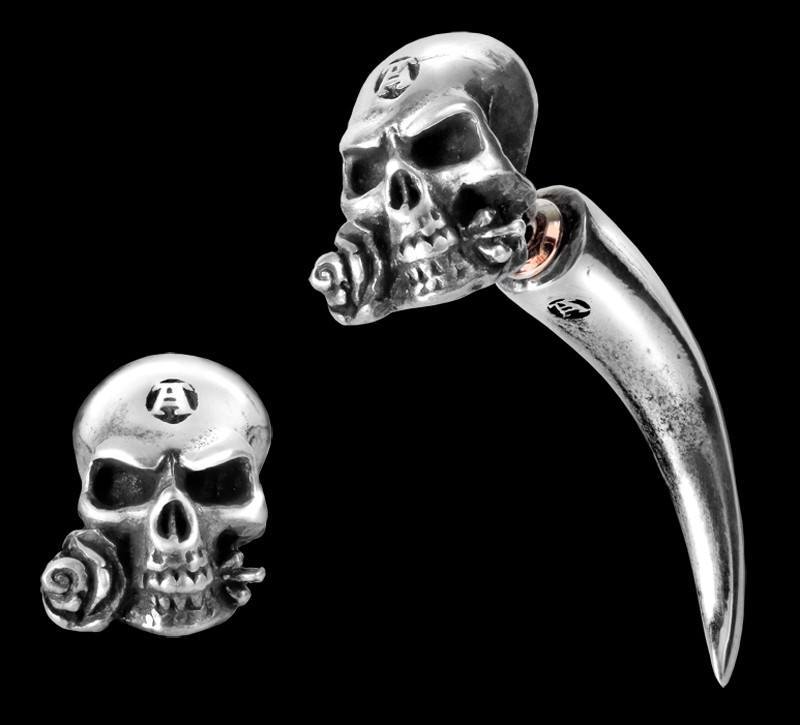 Alchemy Skull Faux Ear Stretcher - The Alchemist Horn