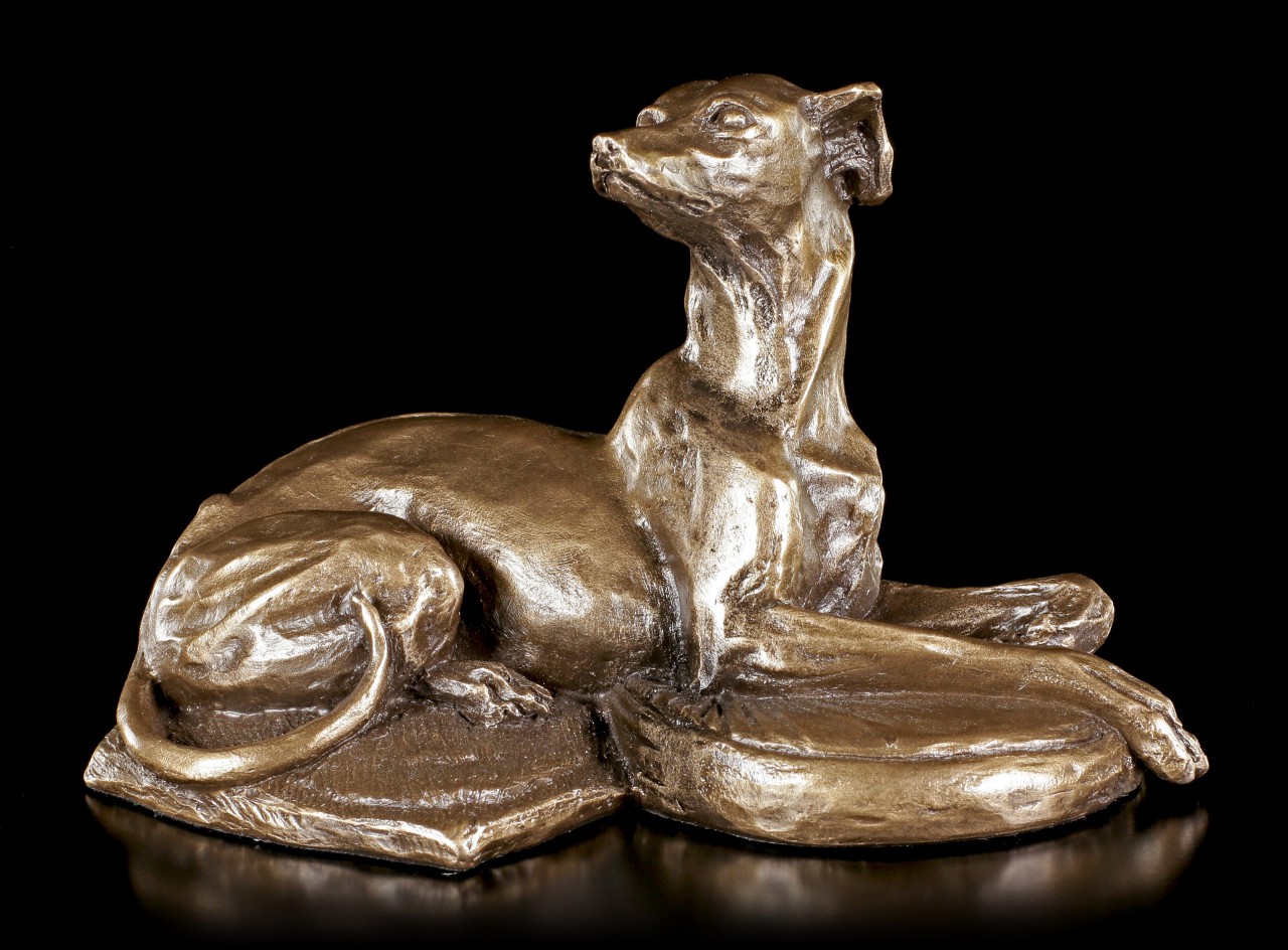 Dog Figurine - Lying Down Whippet
