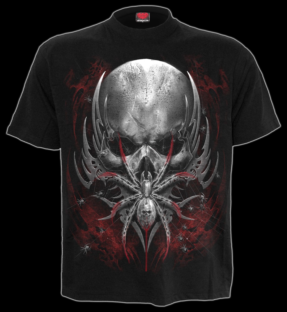 T-Shirt Totenkopf Spinne - Spider Skull