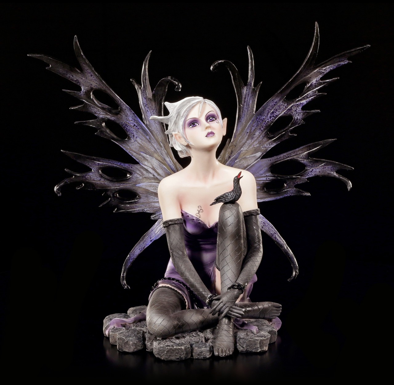 Fairy Figurine - Liasana with Raven