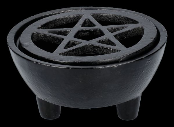 Incense Burner Cast Iron - Pentagram