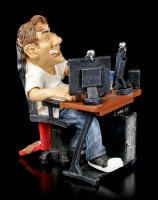 Funny Sports Figurine - Gamer in front of PC