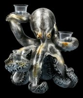 Große Kraken Figur als Teelichthalter