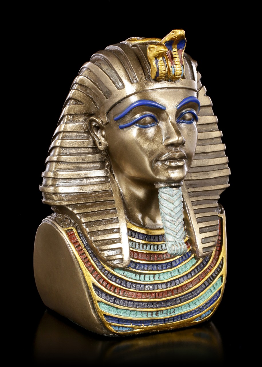 Tutanchamun Büste - bronziert