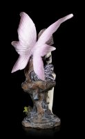 Purple Fairy Figurine - Syna sitting on Stones