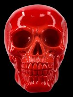 Skull - shiny red