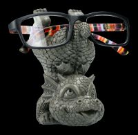 Drachenfigur Brillenhalter - Kopfstand