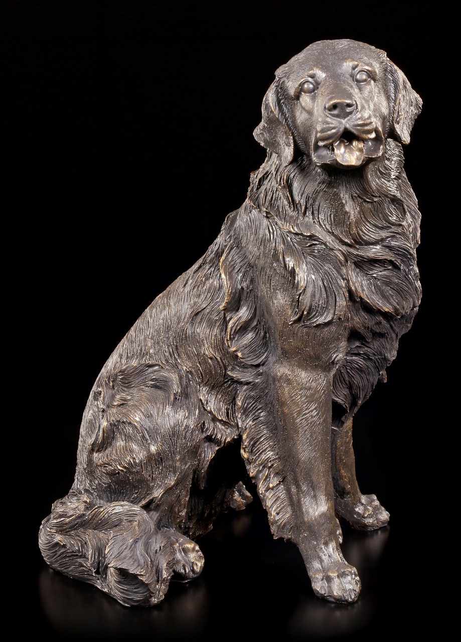 Dog Figurine - Sitting Retriever Female Dog