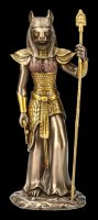 Ägyptische Krieger Figur - Bastet - Bronziert
