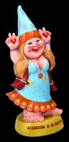 Garden Gnome Figurine - Hippie Lady Groovy