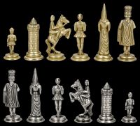 Schachfiguren Camelot - Metall klein