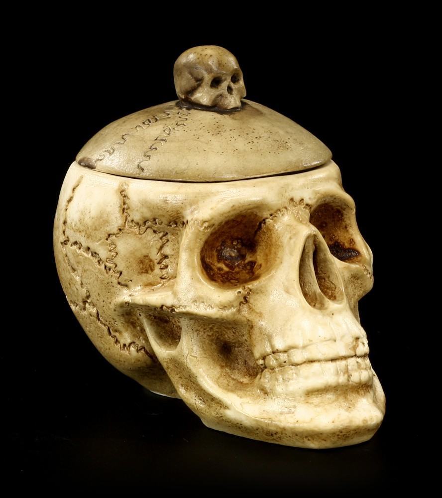 Box - Skull with Skullcap - small
