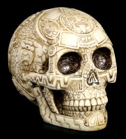 Totenkopf mit Azteken Verzierungen